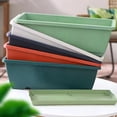 thumbnail image 4 of YAOMOBB Desktop Flowerpots Vegetable Growing Box Flowerpot with Drainage Holes Thickened Edge Strong Load Bearing Indoor Rectangular Vegetable Herb Planter, 4 of 6
