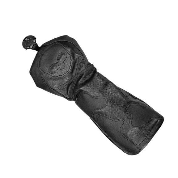 Moluckfu Golf Club Headcover Organizing Golf Clubs Black Pu Leather 1Pack 11.4X4.7X0.6In