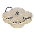 thumbnail image 5 of TISHITA Appetizer Platter Dried Fruit Tray Snack Serving Plate Dishes Candy and Nut Serving Platter for Cakes Home Table Dinner Table Black Handle, 5 of 8