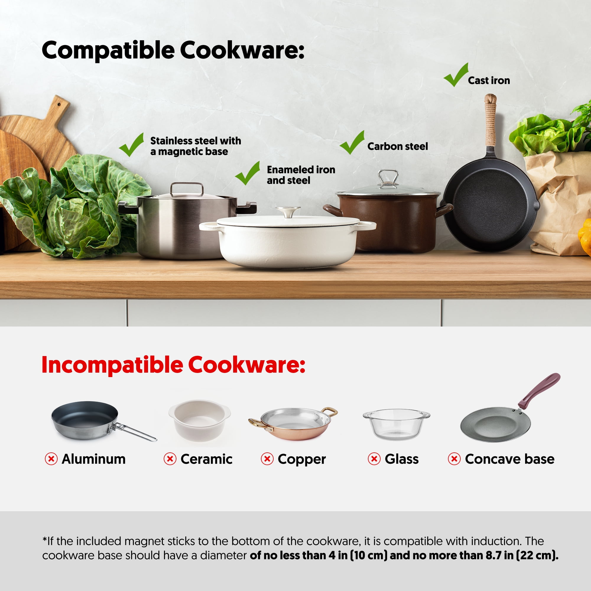 Portable Induction Cooktop, 1800W Sensor Touch Electric Induction Cooker Cooktop with Kids Safety Lock, Countertop Burner with Timer, 9 Power Levels Suitable for Iron, Stainless Steel Cookware