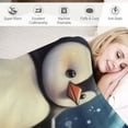 thumbnail image 3 of PRATYUS Penguin Comfort Fur Throw Blanket - Soft, Warm, Cozy, Luxury, Fluffy Blankets for Couch and Bed - Throws for Sofa for Kids Teen Young Boys Girls 40x50in, 3 of 6