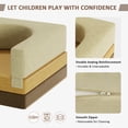 thumbnail image 4 of BCBYou 8 Pcs Kids Sofa Couch, Linor Modular Toddler Couch for Playroom Brown, 4 of 7
