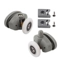 thumbnail image 1 of predolo Shower Door Rollers Glass Sliding Door Pulley Track Wheels Replacement Nylon Material Rollers Runners Pulleys Slide Set Suitable for Shower Steam Room Single Wheel 25mm, 1 of 8