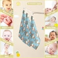 thumbnail image 2 of Coolnut 3 PCS Christmas Deers Snowflakes Baby Muslin Washcloths, Cute Face Towel Burp Cloths Ultra Soft Absorbent Cotton Bath Wipes Towels for Newborn Boys Girls, 2 of 6