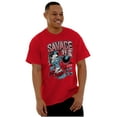 thumbnail image 4 of The Smurfs Kanji Keep Pushin Savage Men's Graphic T Shirt Tees Brisco Brands L, 4 of 6