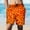 Orange, variant on Mens Swimming Trunks,Men's Food Realistic 3D Printed Summer Shorts Beach Shorts Beach Swim Shorts