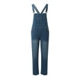 thumbnail image 6 of Womens Pants Trendy Casual Denim Overalls Slacks Spring Summer Loose Thin Breathable Dungarees Jeans Sweatpants Women Blue XXL, 6 of 6