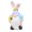 T267A, variant on NEXAVKPR Easter-Bunny-Ornament Resin Bunny-Dwarf-Doll Figurines Easter Home-Decor Farmhouse-Rustic Cute Easter Rabbit with Egg