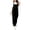 Black, variant on Women's Overalls Lambsuit Jumpsuit, Cozy Fleece Loungewear for Winter, Soft Plush Romper