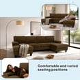thumbnail image 6 of Leumius 104" U Shaped Sectional Sofa,Modern 4 Seat Oversized Sofa with Double Chaise for Living Room,Coffee, 6 of 14