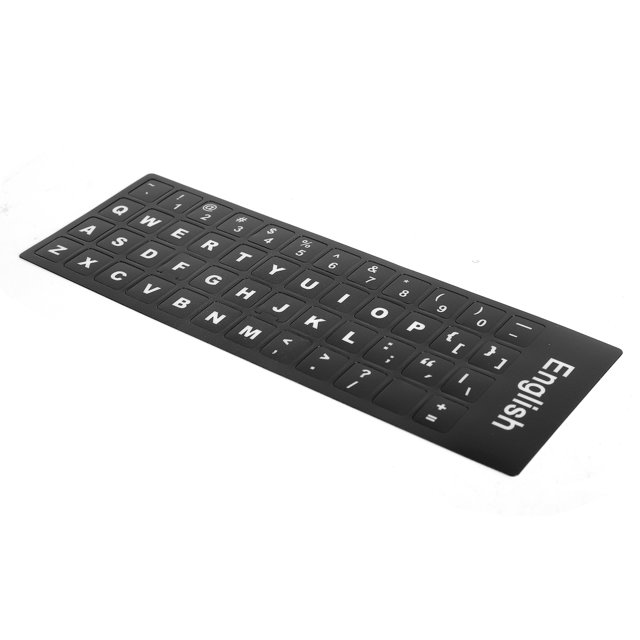 Autocollant de Clavier Anglais, Autocollant de Clavier d'Ordinateur Antipoussière PVC Portable Compact pour