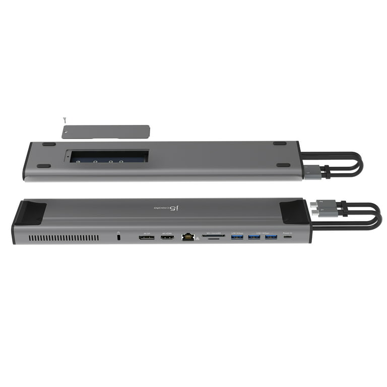 USB-C™ Triple Display Docking Station with 100W PD Adapter – j5create