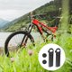 thumbnail image 3 of 2PCS Rest Handlebars Frosted Aluminum Alloy Deputy Handle Bar Ends for Mountain Bike Road Bike Folding Bike (Black), 3 of 3
