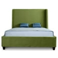 thumbnail image 3 of Manhattan Comfort Parlay Velvet Upholstered Full Size Bed Frame in Green, 3 of 9