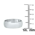 thumbnail image 4 of SZUL Women's 6mm Domed Wedding Band in 10K White Gold, 4 of 8