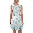 thumbnail image 4 of OutfitShow Summer Dresses for Women Casual Sleeveless Sundresses Floral Beach Short Dress with Pockets, 4 of 7