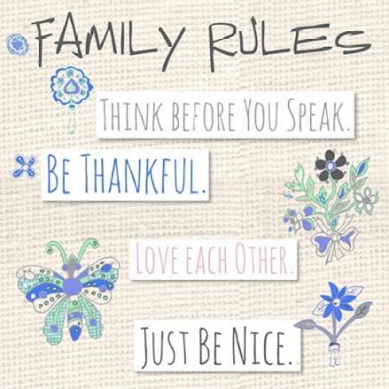 Family Rules Flower