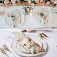 thumbnail image 3 of Happy Easter Cloth Napkins, Bunny Eggs Spring Flowers Butterfly Wooden Grain Washable and Reusable Dinner Napkins Set of 6, Table Napkin for Kitchen Party Birthday Wedding Hotel Housewarming 20"x20", 3 of 9