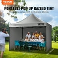 thumbnail image 2 of VEVOR 10x10 FT Pop up Canopy with Removable Sidewalls, Instant Canopies Portable Gazebo & Wheeled Bag, UV Resistant Waterproof, Enclosed Canopy Tent for Outdoor Events,Patio,Backyard, Party,Camping, 2 of 9