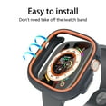 thumbnail image 4 of TECH CIRCLE for Apple Watch Series 9 8 7 41mm Case,Ultra-Thin Woman Man Full Coverage Bumper Hard PC Protective Bumper Cover for iWatch 41mm Accessories,Orange, 4 of 7
