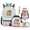 Cute Capybara Ice Cream, variant on Uorisanigo 5 PCS Kids' Backpacks Set Floral Highland Cow Travel School Backpack Set Bookbag Student Book Bag with Lunch Box Pencil Bag Water Bottle Sleeve Keychain for Primary Middle School Girls