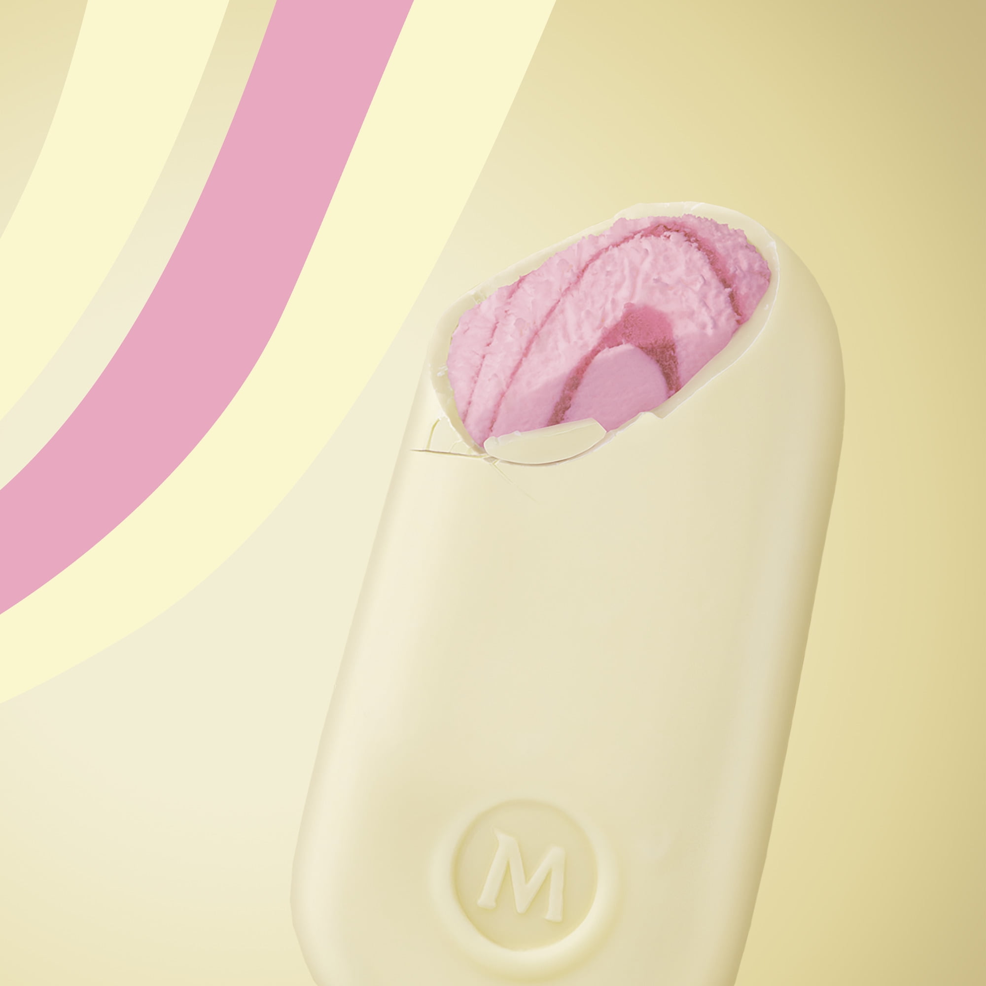 Barre de crème glacée Magnum Fraises et crème 3 x 100 mL