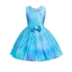 thumbnail image 1 of Vestido Para Niñas, Ropa Para Bebés, Niños Pequeños, Sin Mangas, Falda Con Lazo De Sirena, Vestido De Princesa, Azul Cielo Odeerbi LM103-3105, 1 of 9
