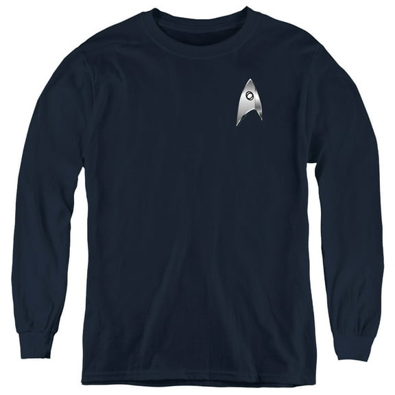 Star Trek Discovery - Sciences Badge - Youth Long Sleeve Shirt - Medium