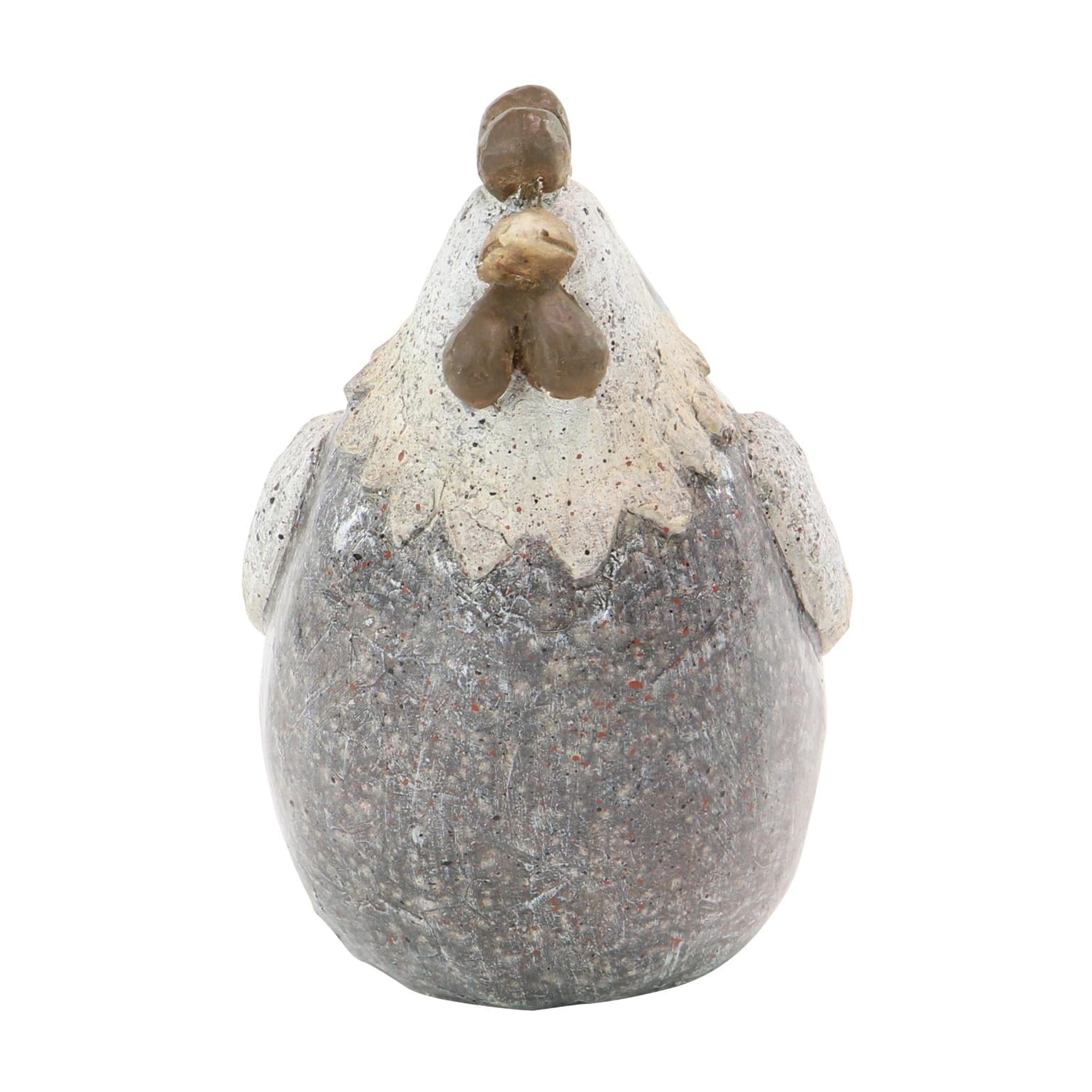 DecMode 10" Indoor Outdoor Chicken Garden Sculpture