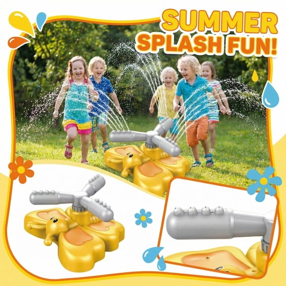 Water Spray Animals Outdoor Toys Butterfly Shaped Water Sprinkler 1 Sprayer Head Water Play Toy For Outdoor Activities, Fun Water Toy For Teens & S, Outdoor Water Play