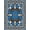 Blue, Pattern 2, variant on ODIKA 5'x7' Machine Washable Non-Slip Area Rug, Palace Damask Floral Baroque Heritage Luxe High Traffic Rug, Gold, 579503