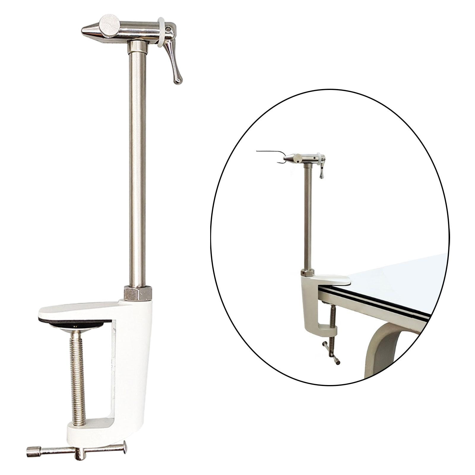 Wswqop Fly Tying Vise Accessory Fishing Lure Making Fishing Hook Tying Vise Metal Spare 26cm Non Rotatable