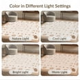 thumbnail image 6 of ODIKA 4'x6' Brown Geometric Bordered Design Washable Area Rug Modern Indoor Outdoor Patterned Aesthetic for Bedroom, Reading Nook, Pet Friendly & Non-Shedding, 6 of 6