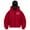 ZA-Watermelon Red, variant on yocbz Unise Women Hoodie with Built in Mask, Loose Masked Double Hat Zipper Sweatshirt White,Size for M