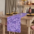 thumbnail image 2 of Table Runners 72 Inches Long Dress Scarves, Vintage Purple Farmhouse Kitchen Table Runner, Coffee Tablerunners, Retro Botanical Abstract Art 13x72 Inch, 2 of 9
