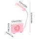 thumbnail image 3 of Ventilador de escritorio de 3 velocidades con luz LED – Ventilador portátil para estudiantes, ideal para dormitorios y oficinas., 3 of 6