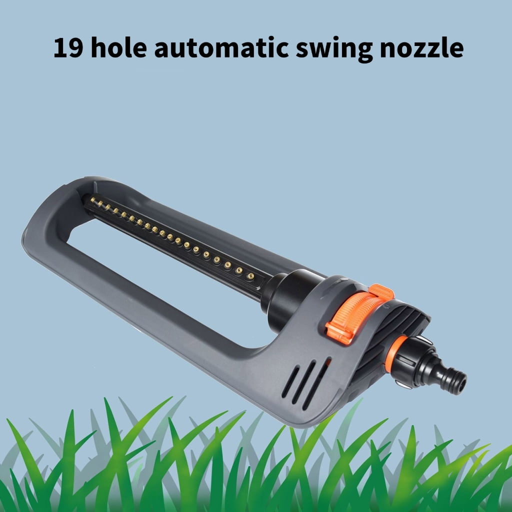 High Performances Oscillating Garden Sprinkler with Clog Nozzles and Stability Base
