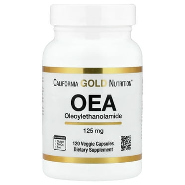 California Gold Nutrition OEA Oleoylethanolamide, 125 mg, 120  Veggie Capsules