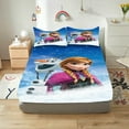 thumbnail image 1 of Frozen  Printed 2/3pcs Bedding Set Fitted Sheet 100% Polyester Anime Home Decor Suitable For Children And Adults, 1 of 6