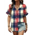 thumbnail image 2 of Women Summer Tops Loose Fit Womens Loose T Shirts Women's Summer Tops, Tees & Blouses, 2 of 5