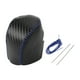 thumbnail image 1 of Cubierta de pomo de cambio de marchas Unique Bargains, protector de manija de cambio para Honda HR-V 2023-2024, fibra de carbono negra, cuero sintético azul, 1 pieza, antideslizante para automóvil, 1 of 1