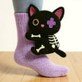 thumbnail image 4 of Animal Socks for Women,3D Knit Funny Hug Sloth Striking Animal Aocks for Kids,Hand Soft Breathable Cotton Socks (Purple), 4 of 12