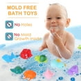 LotFancy 8Pcs Bath Toys for Toddler Infant, No Hole Mold Free Sea