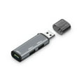 thumbnail image 1 of Shengyu High Speed USB 3.0 2.0 Hub Mini Adapter Splitter Data Transfer Aluminum Alloy Plastic 3-in-1 Computer Home Office Gray 1Set, 1 of 6