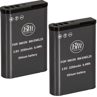 4 x Battery-1850mAh EN-EL23 Batterie et Chargeur pour Nikon COOLPIX