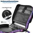thumbnail image 4 of FORMRS Zipper Binder with Shoulder Strap 2-inch Ring 500 Sheet Capacity File Bag, Neon Jellyfish, 4 of 5