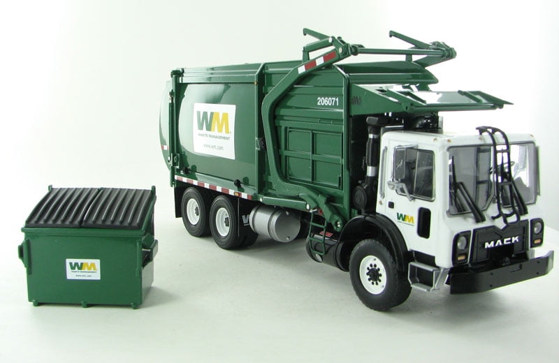 diecast metal garbage truck