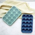 thumbnail image 5 of 15 Cube Ice Cubes Easy Release Stackable Ice Cube Molds, 2-Pack (Grey Blue + Green), 5 of 5