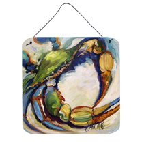 Carolines Treasures JMK1254DS66 Design21 Crab Wall or Door Hanging Prints 6x6 multicolor