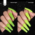 thumbnail image 4 of Esmalte de uñas en gel Beetles Green Glitter, 15 ml, para manicura, 4 of 7
